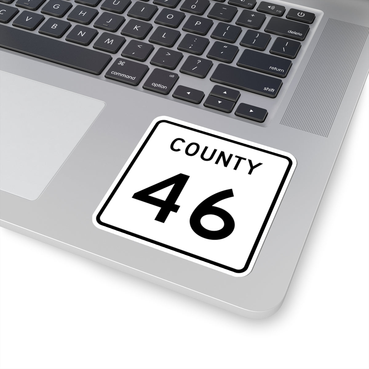 County 46 square (Minnesota) (Road Sign) STICKER Vinyl Kiss-Cut Decal