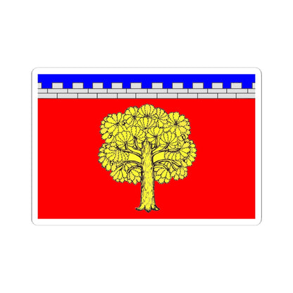 Flag Dubrovka Leningrad oblast (Russia) STICKER Vinyl Kiss-Cut Decal