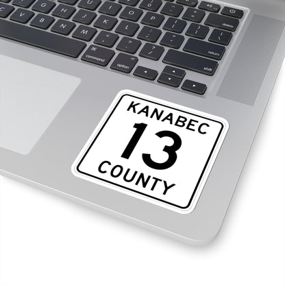 Kanabec County 13 MN (Minnesota) (Road Sign) STICKER Vinyl Kiss-Cut Decal