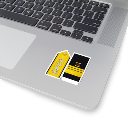 SouthKorea Navy OF 8 (Korea) (Military Rank) STICKER Vinyl Kiss-Cut Decal