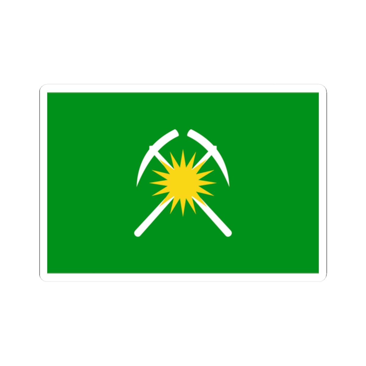 Flag of Raychikhinsk Amur oblast (Russia) STICKER Vinyl Kiss-Cut Decal