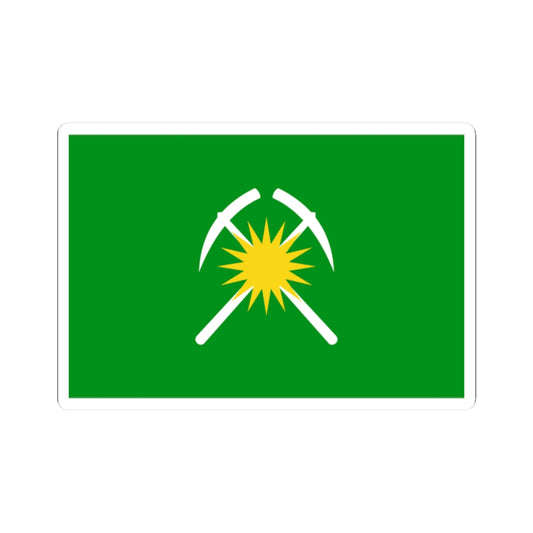 Flag of Raychikhinsk Amur oblast (Russia) STICKER Vinyl Kiss-Cut Decal
