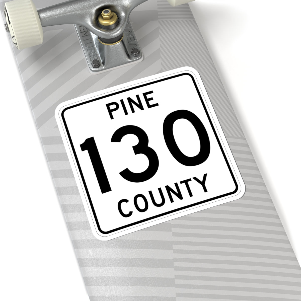 Pine County Route 130 MN (Minnesota) (Road Sign) STICKER Vinyl Kiss-Cut Decal