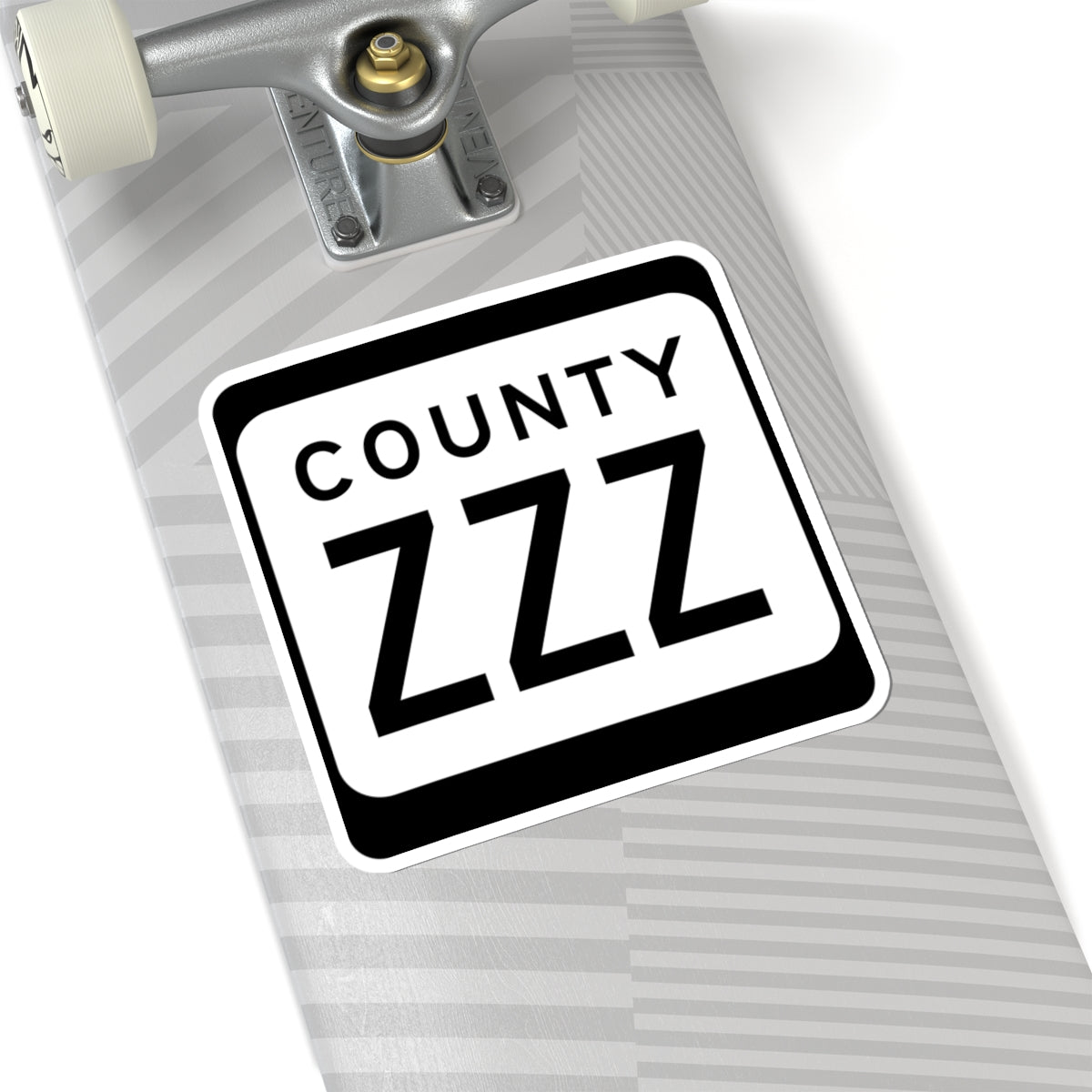 WIS County ZZZ (Wisconsin) (Road Sign) STICKER Vinyl Kiss-Cut Decal