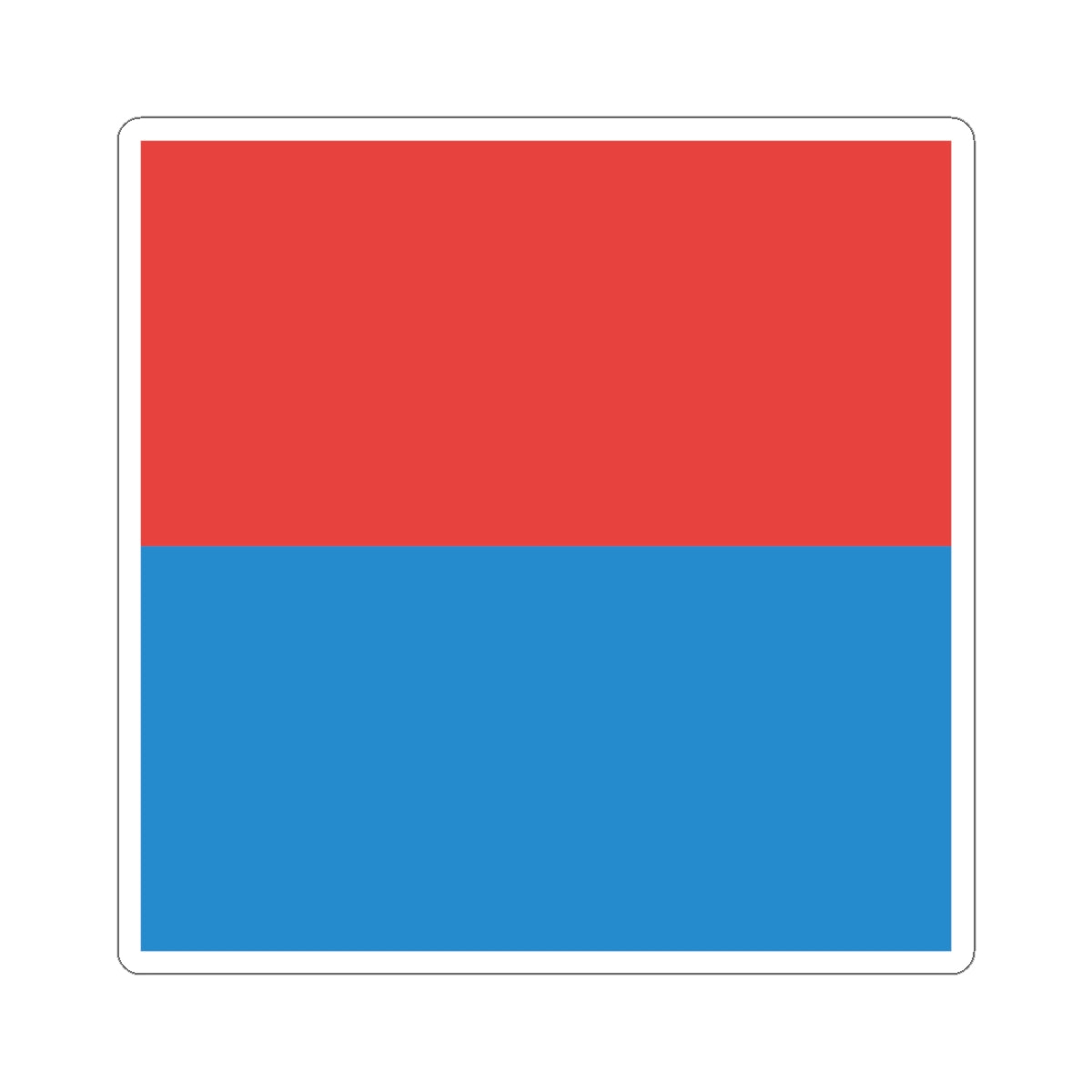 Flag of Canton of Ticino (Switzerland) STICKER Vinyl Kiss-Cut Decal