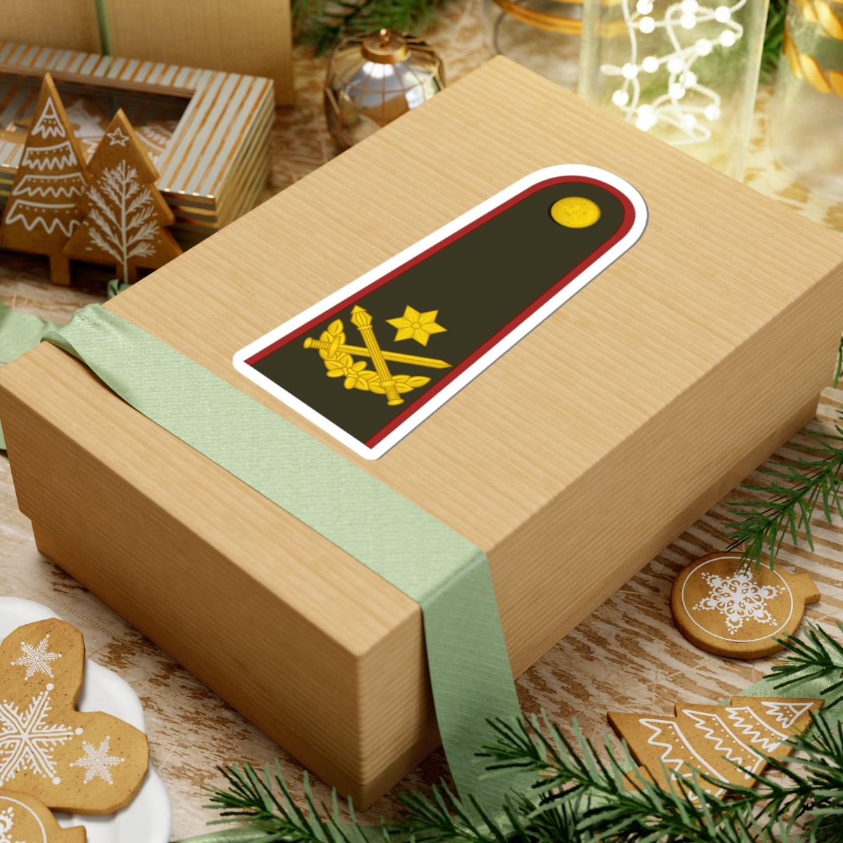 Lithuania Army OF 6 (Lithuania) (Military Rank) STICKER Vinyl Kiss-Cut Decal