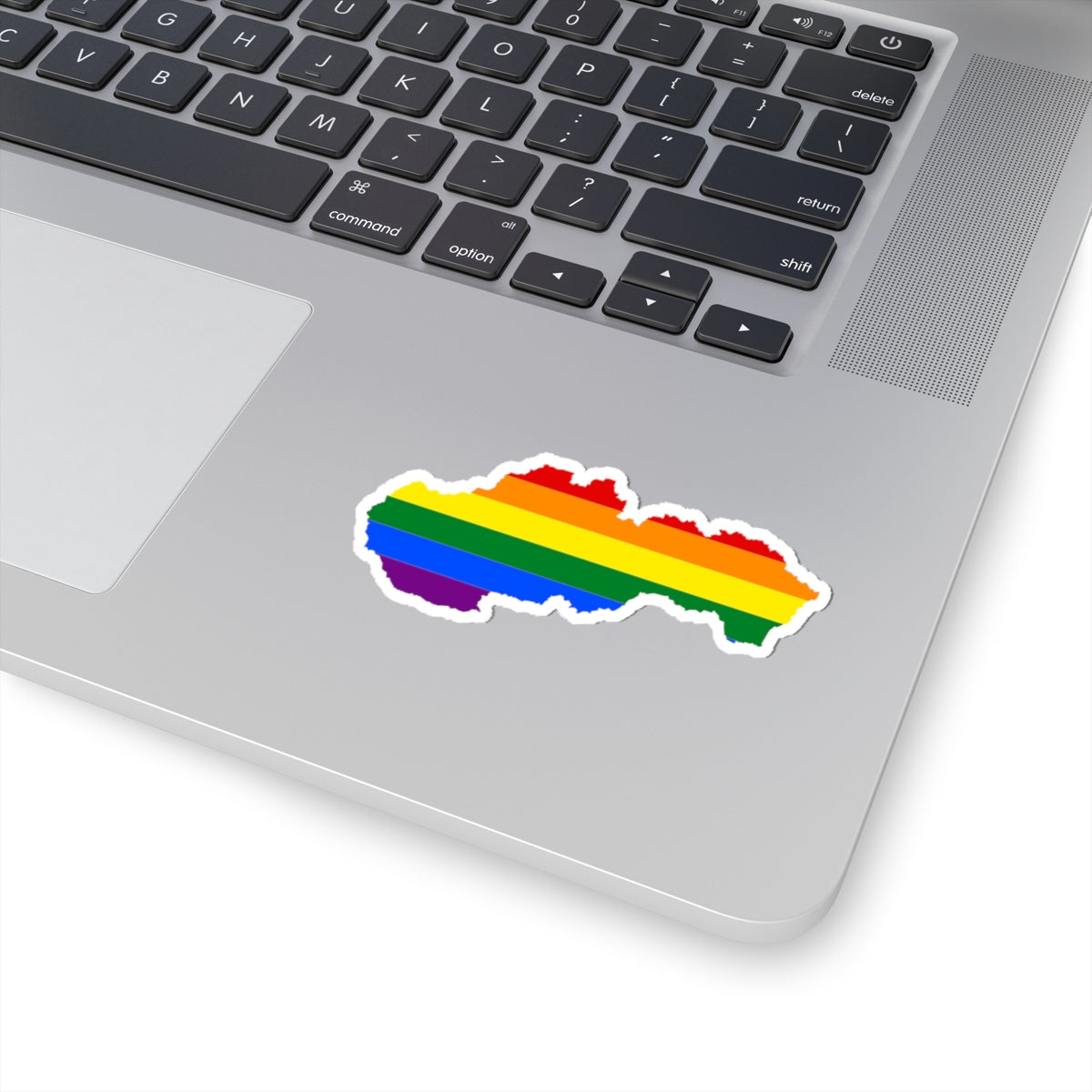Lgbt Flag Map Of Slovakia (Slovakia) STICKER Vinyl Kiss-Cut Decal