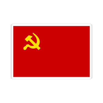 Flag of the Syrian Communist Party Bakdash (Syria) STICKER Vinyl Kiss-Cut Decal