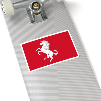 FlagOfKent (England) STICKER Vinyl Kiss-Cut Decal