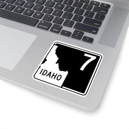 ID-7 (Idaho) (Road Sign) STICKER Vinyl Kiss-Cut Decal