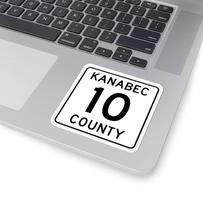Kanabec County 10 MN (Minnesota) (Road Sign) STICKER Vinyl Kiss-Cut Decal