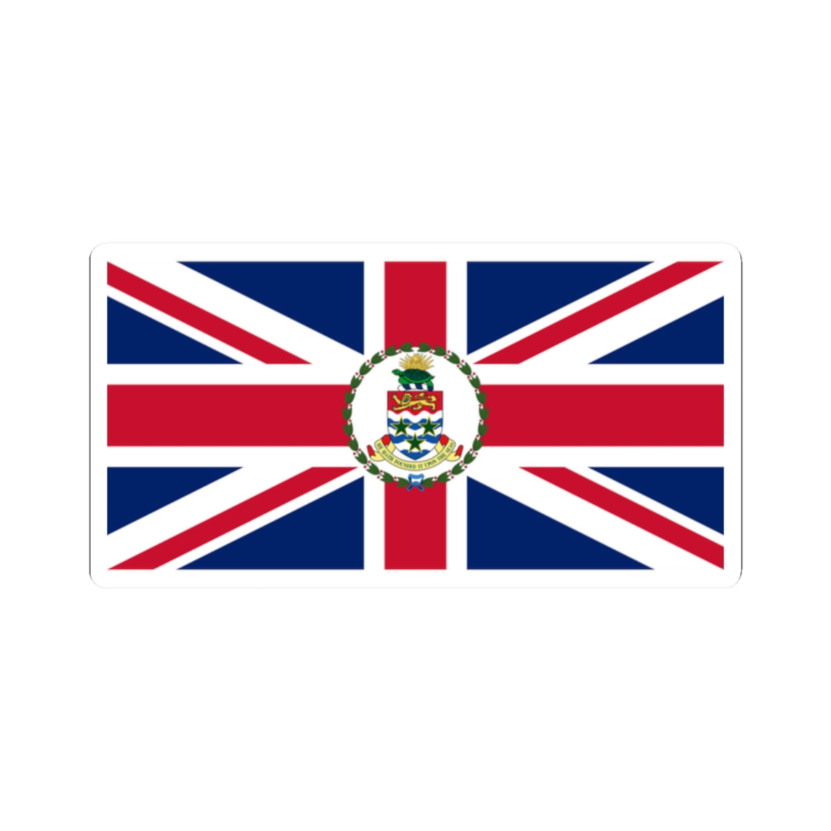 Flag of the Governor of the Cayman Islands pre-1999 (United Kingdom) STICKER Vinyl Kiss-Cut Decal