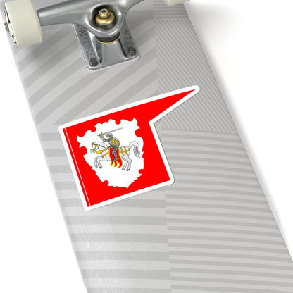 Banner of Miensk Voivodeship (Belarus) (Coat of Arms) STICKER Vinyl Kiss-Cut Decal