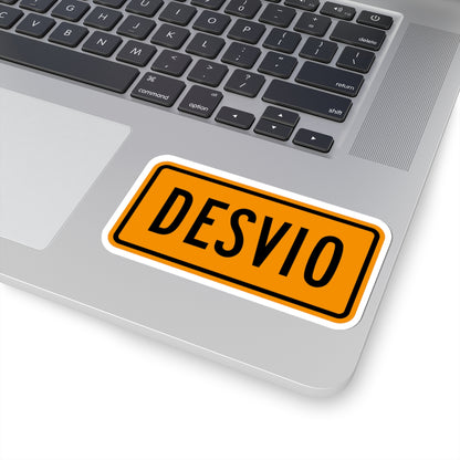 Detour plate es (Puerto Rico) (Road Sign) STICKER Vinyl Kiss-Cut Decal