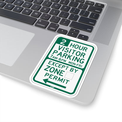 PBOT Road sign P4440R (Oregon) (Road Sign) STICKER Vinyl Kiss-Cut Decal