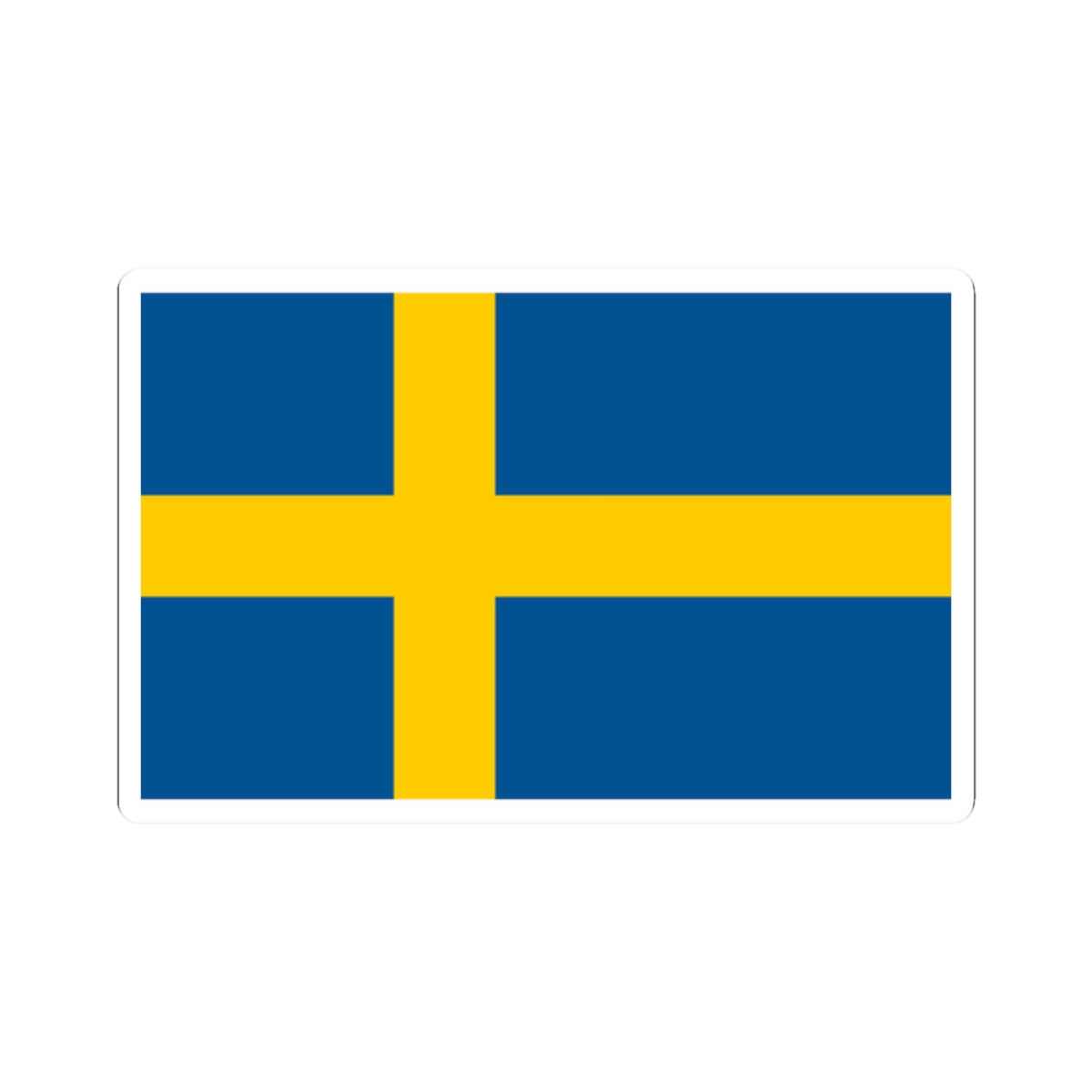 Flag of Sweden (Sweden) STICKER Vinyl Kiss-Cut Decal