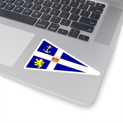 Burgee of royal northern  clyde yc (Scotland) STICKER Vinyl Kiss-Cut Decal