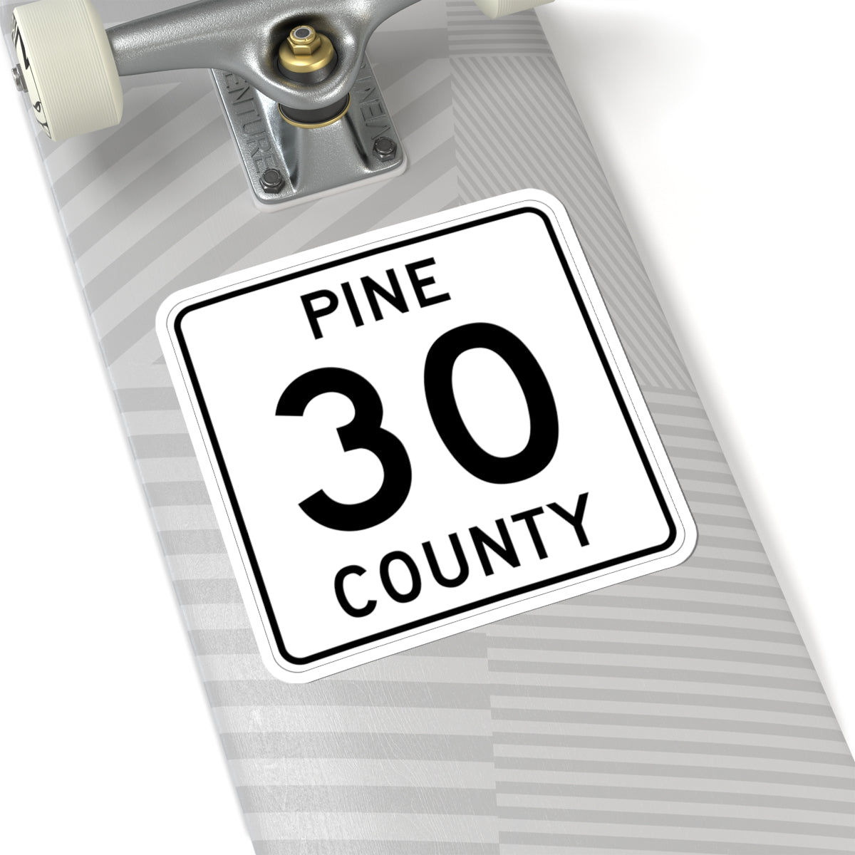 Pine County Route 30 MN (Minnesota) (Road Sign) STICKER Vinyl Kiss-Cut Decal