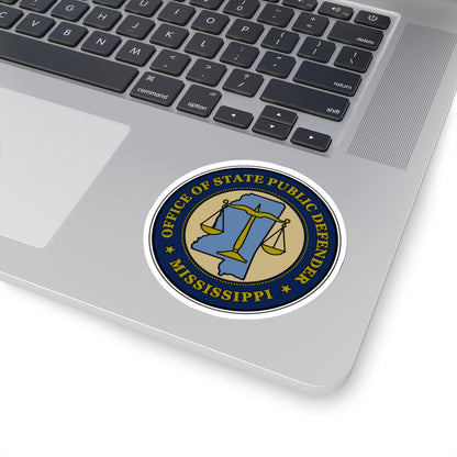 Seal of the Mississippi Office of State Public Defender - STICKER Vinyl Kiss-Cut Decal