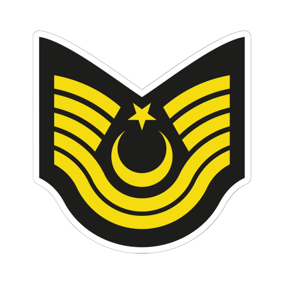 Army TUR OR 07 (Turkey) (Military Rank) STICKER Vinyl Kiss-Cut Decal