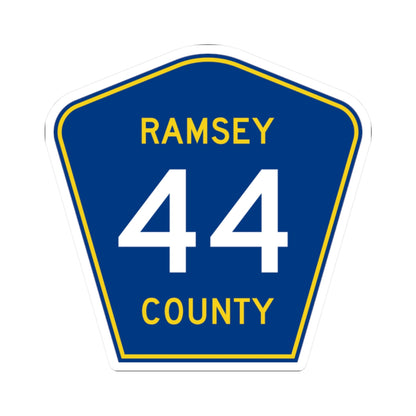 Ramsey County 44 MN (Minnesota) (Road Sign) STICKER Vinyl Kiss-Cut Decal