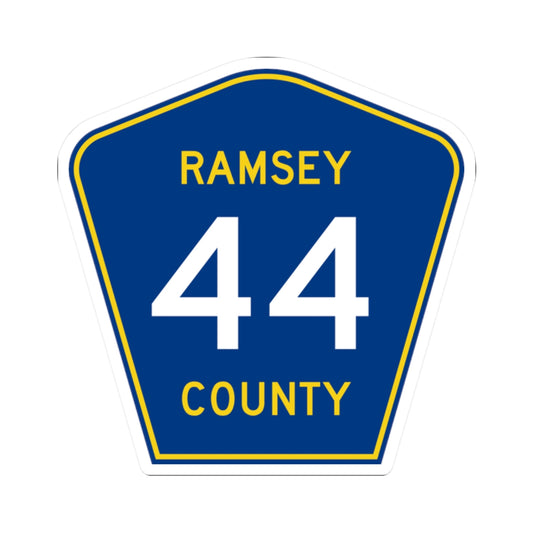 Ramsey County 44 MN (Minnesota) (Road Sign) STICKER Vinyl Kiss-Cut Decal