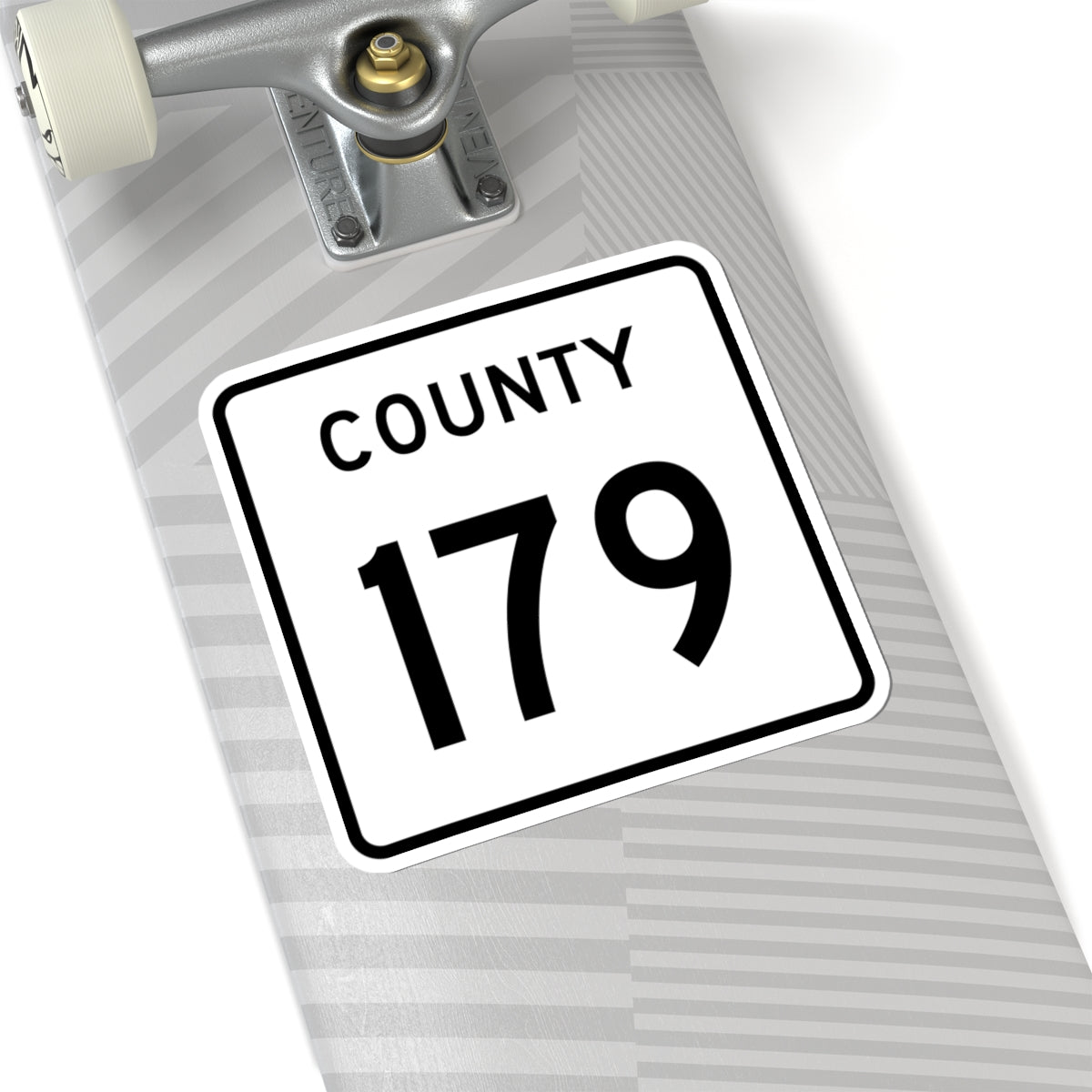 County 179 square (Minnesota) (Road Sign) STICKER Vinyl Kiss-Cut Decal