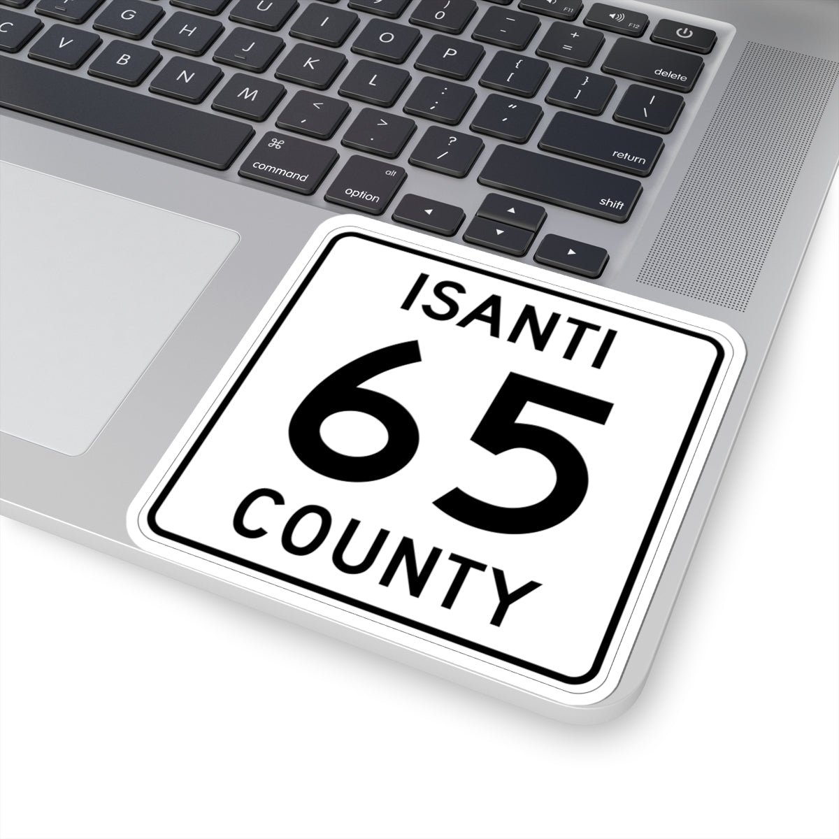 Isanti County 65 MN (Minnesota) (Road Sign) STICKER Vinyl Kiss-Cut Decal