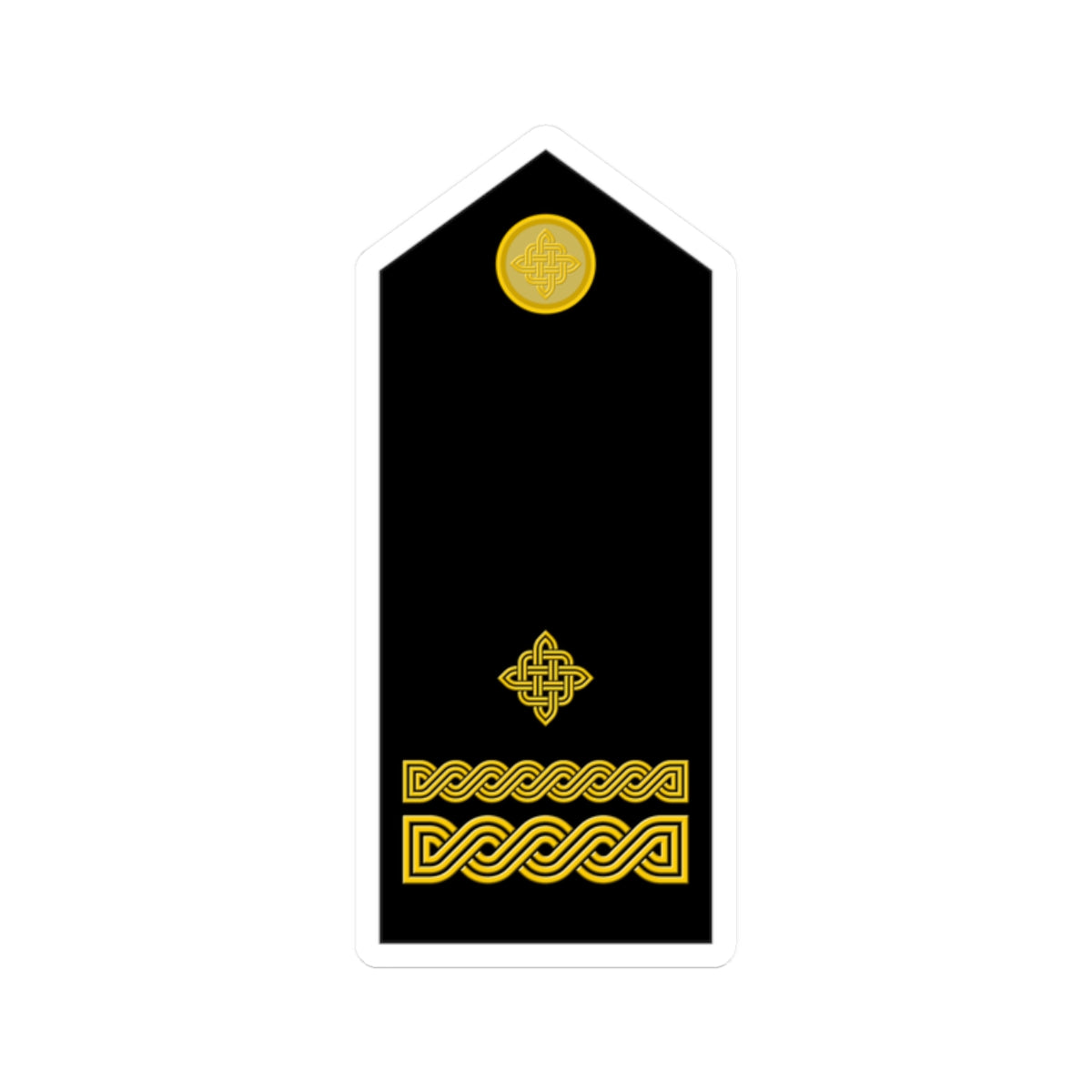 Naramenica svečane odore bojnika HKoV (Croatia) (Military Rank) STICKER Vinyl Kiss-Cut Decal