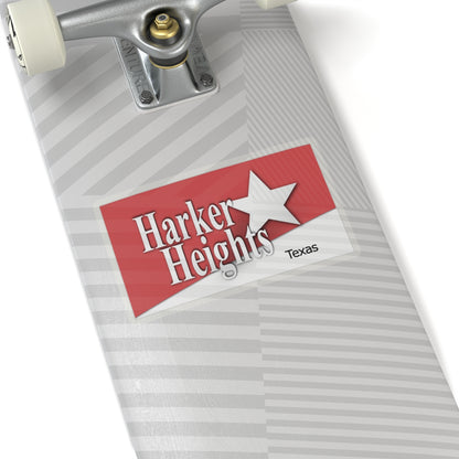 Flag of Harker Heights, Texas - STICKER Vinyl Kiss-Cut Decal