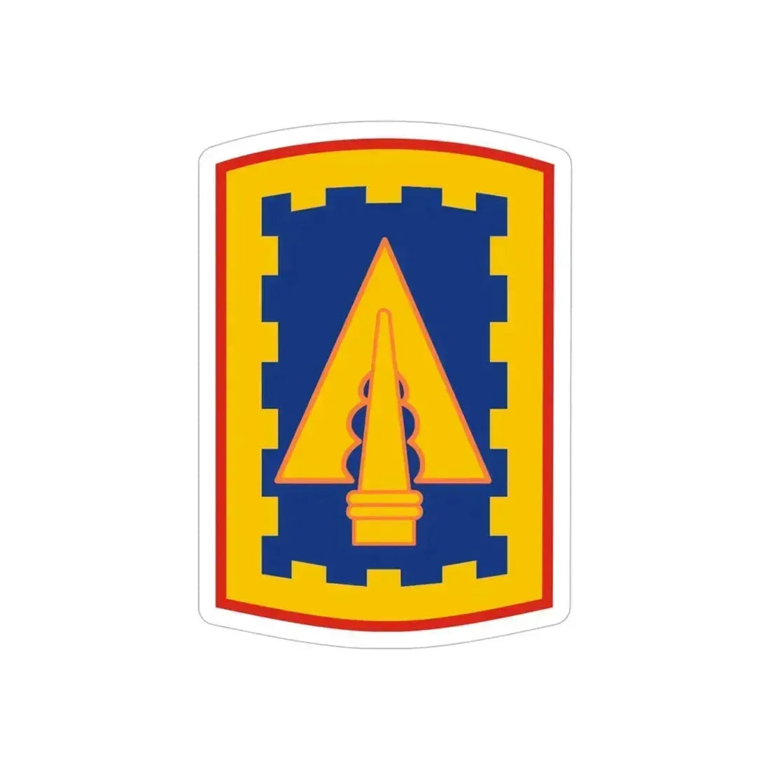 108th Air Defense Artillery Brigade (U.S. Army) REVERSE PRINT Transparent Die-Cut STICKER 6 Inch Die-Cut Transparent - The Sticker Space