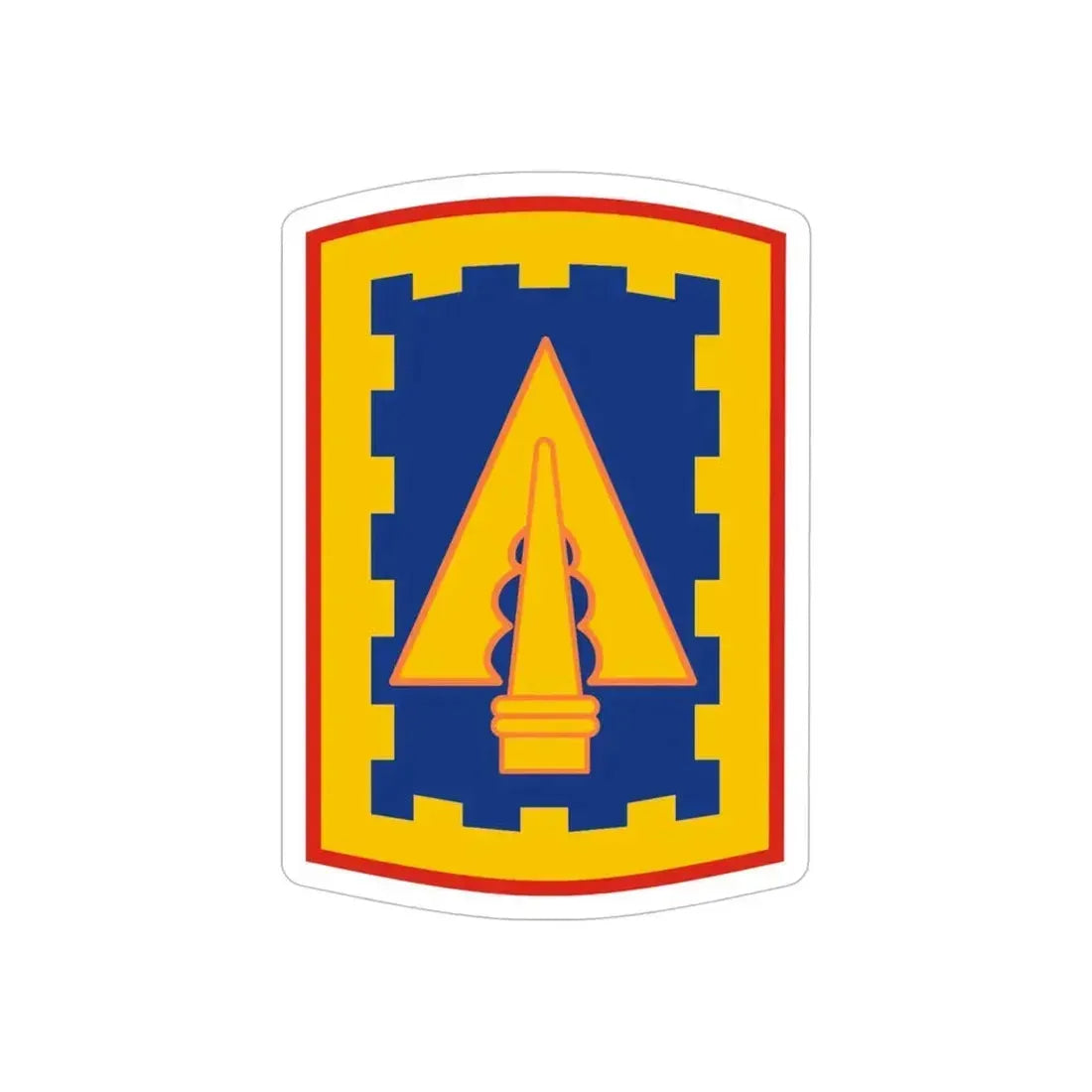 108th Air Defense Artillery Brigade (U.S. Army) REVERSE PRINT Transparent Die-Cut STICKER - The Sticker Space