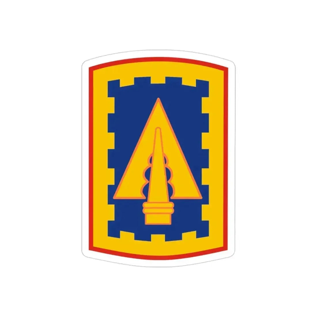 108th Air Defense Artillery Brigade (U.S. Army) REVERSE PRINT Transparent Die-Cut STICKER - The Sticker Space