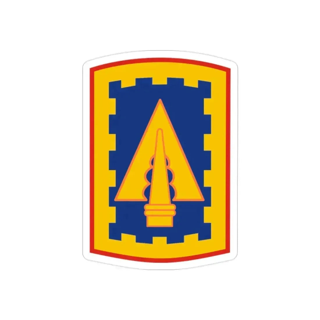 108th Air Defense Artillery Brigade (U.S. Army) REVERSE PRINT Transparent Die-Cut STICKER - The Sticker Space