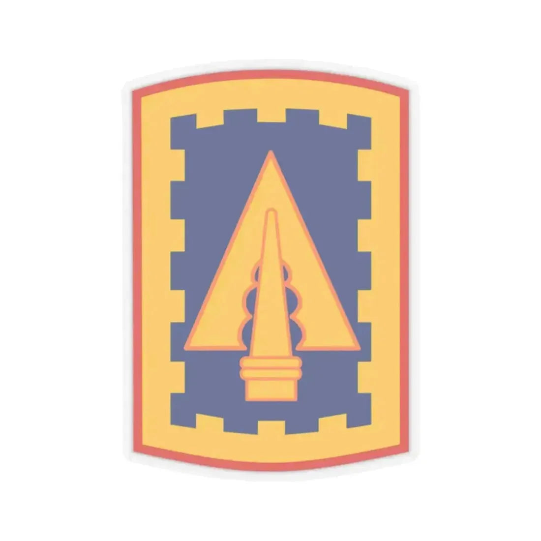 108th Air Defense Artillery Brigade (U.S. Army) STICKER Vinyl Kiss-Cut Decal 2 Inch Transparent - The Sticker Space