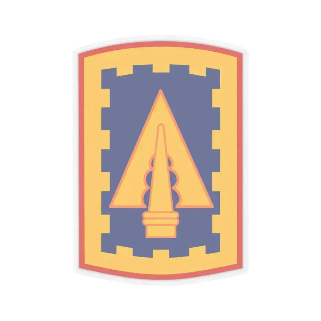 108th Air Defense Artillery Brigade (U.S. Army) STICKER Vinyl Kiss-Cut Decal 3 Inch Transparent - The Sticker Space