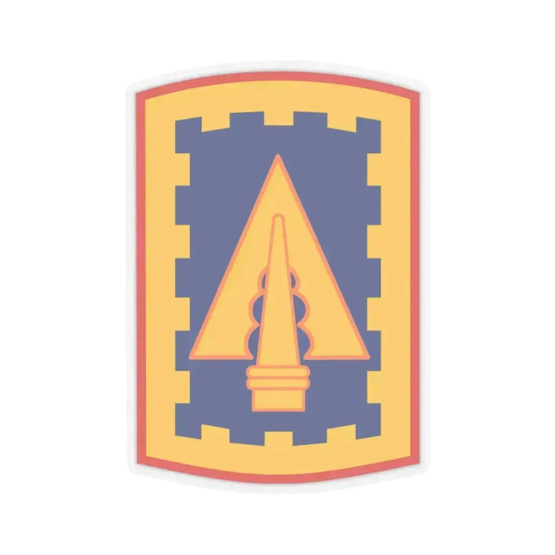 108th Air Defense Artillery Brigade (U.S. Army) STICKER Vinyl Kiss-Cut Decal 4 Inch Transparent - The Sticker Space