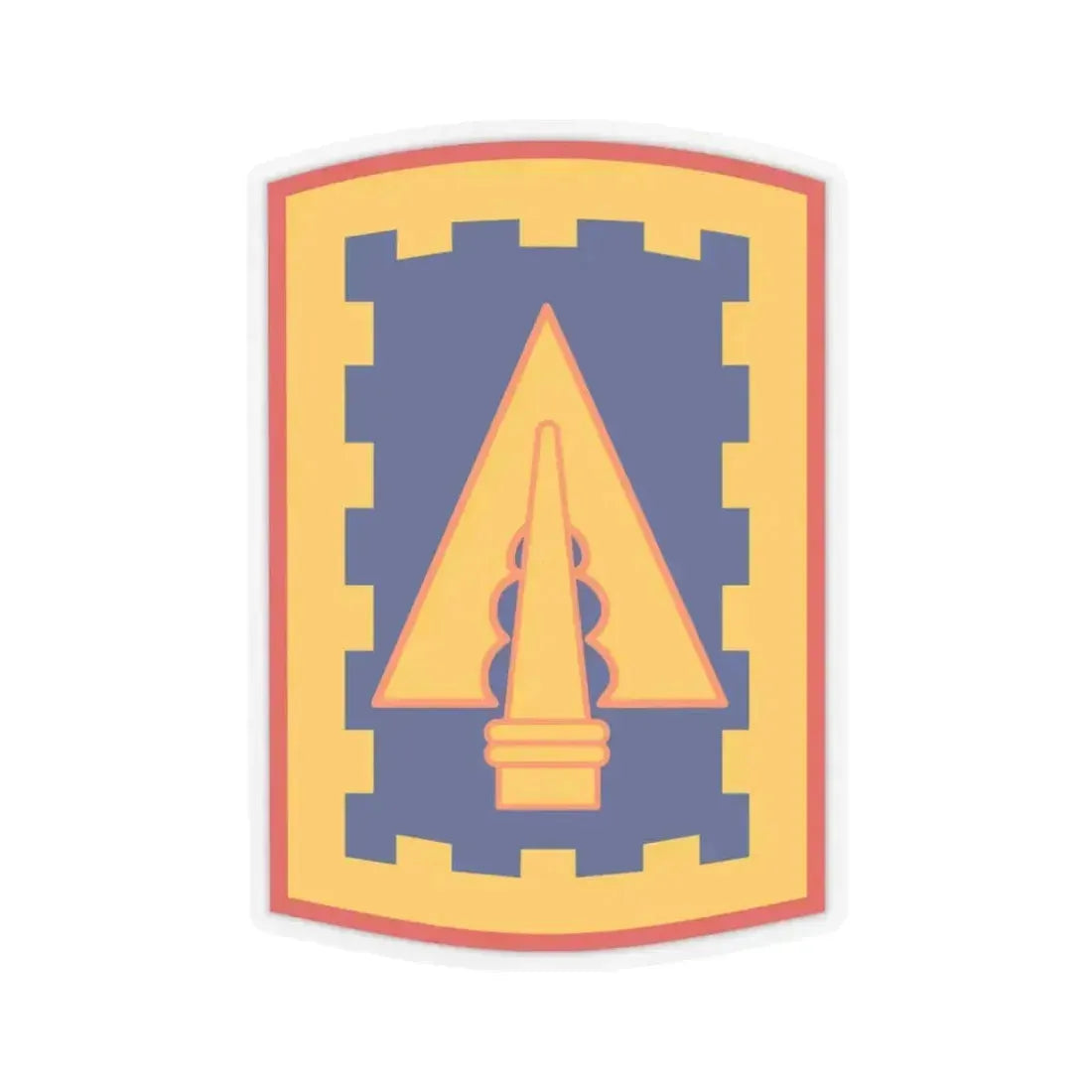 108th Air Defense Artillery Brigade (U.S. Army) STICKER Vinyl Kiss-Cut Decal 6 Inch Transparent - The Sticker Space
