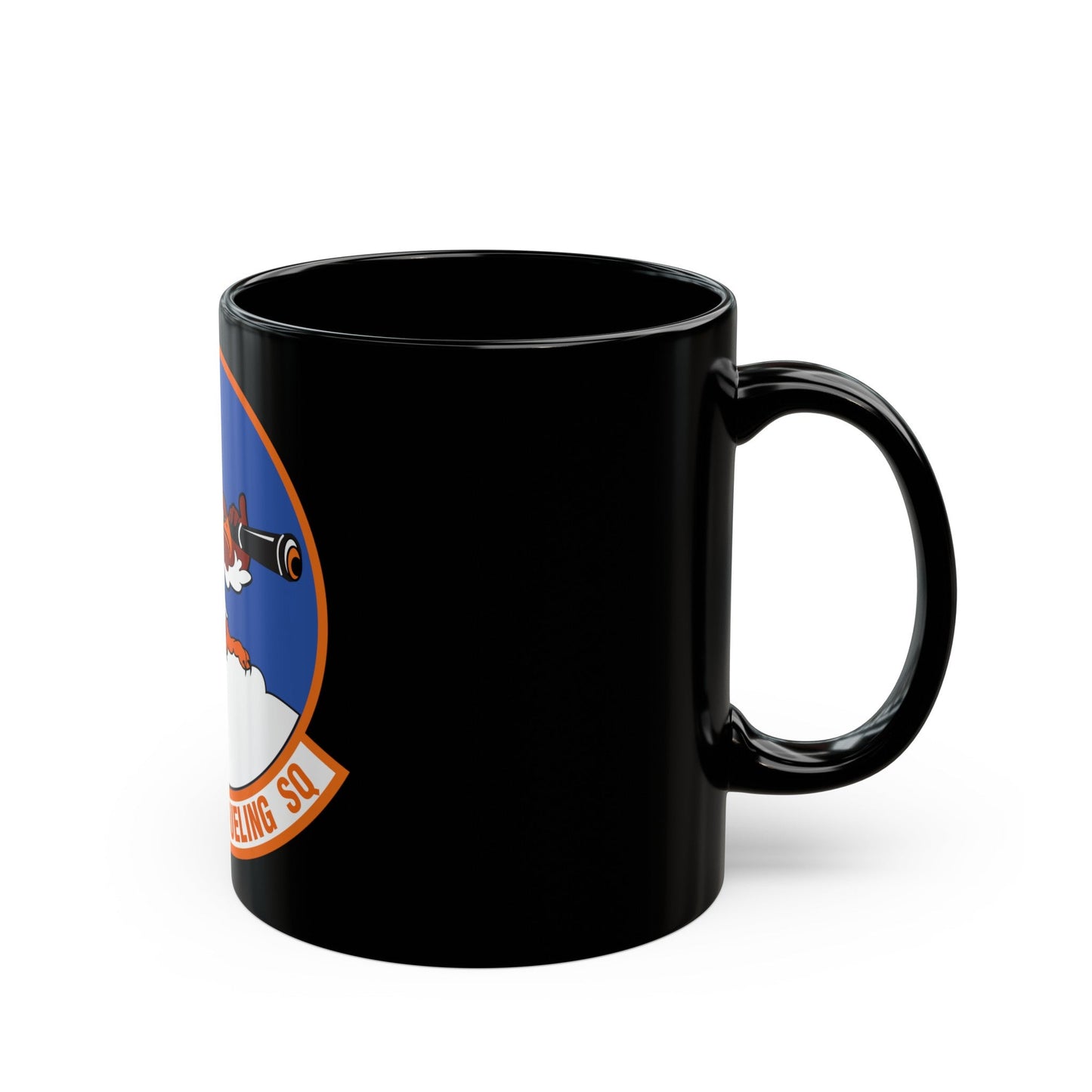 108th Air Refueling Squadron (U.S. Air Force) Black Coffee Mug-The Sticker Space