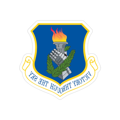 108th Air Refueling Wing (U.S. Air Force) REVERSE PRINT Transparent STICKER-3" × 3"-The Sticker Space