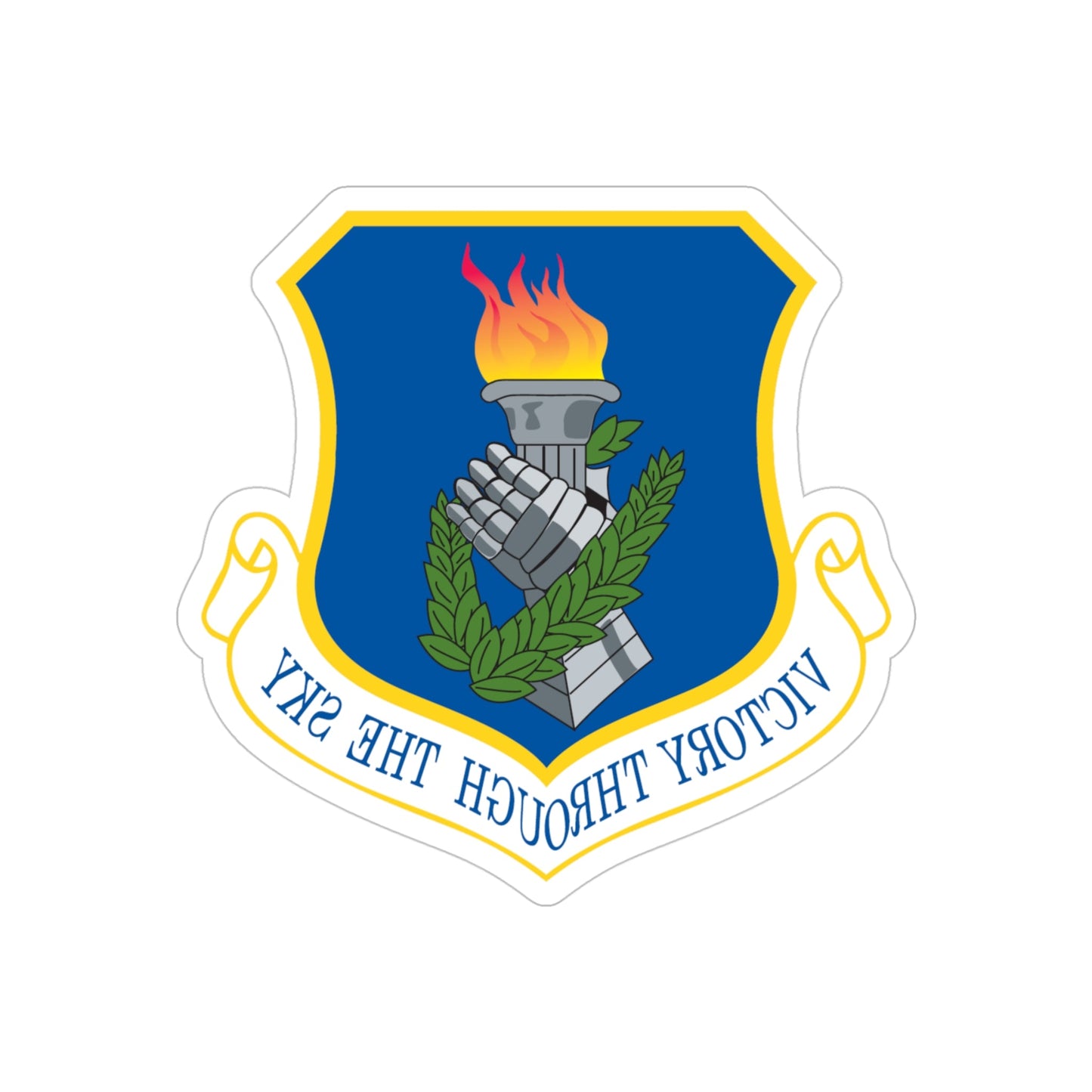 108th Air Refueling Wing (U.S. Air Force) REVERSE PRINT Transparent STICKER-4" × 4"-The Sticker Space