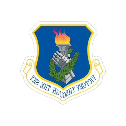 108th Air Refueling Wing (U.S. Air Force) REVERSE PRINT Transparent STICKER-6" × 6"-The Sticker Space