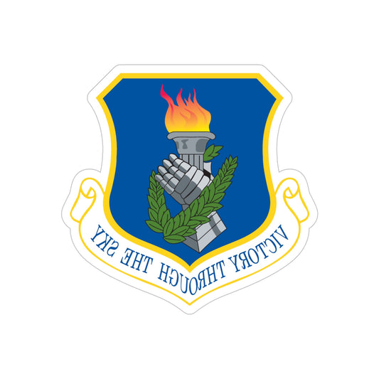 108th Air Refueling Wing (U.S. Air Force) REVERSE PRINT Transparent STICKER-6" × 6"-The Sticker Space