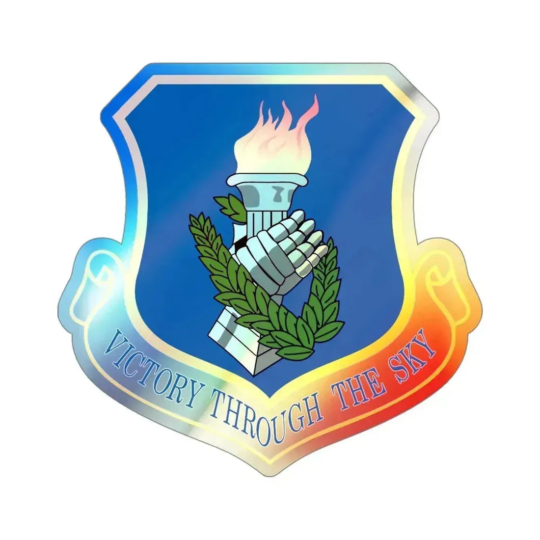 108th Air Refueling Wing (U.S. Air Force) Holographic STICKER Die-Cut Vinyl Decal 4 Inch Holographic - The Sticker Space