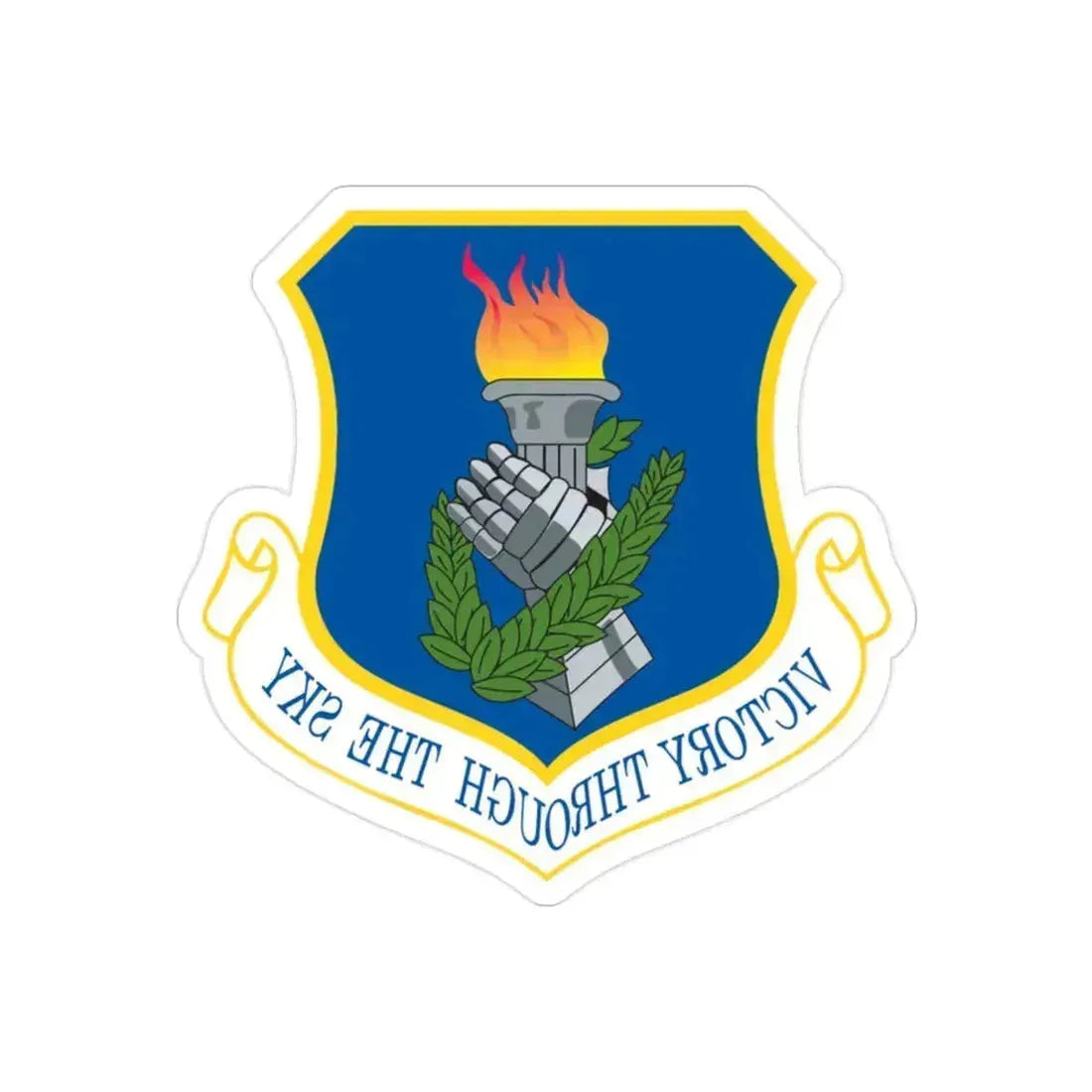 108th Air Refueling Wing (U.S. Air Force) REVERSE PRINT Transparent Die-Cut STICKER 2 Inch Die-Cut Transparent - The Sticker Space