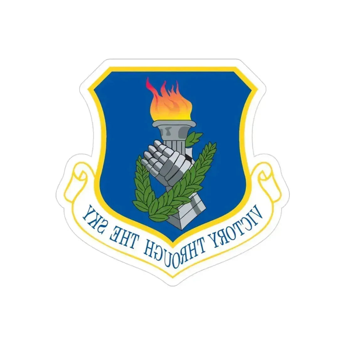 108th Air Refueling Wing (U.S. Air Force) REVERSE PRINT Transparent Die-Cut STICKER 3 Inch Die-Cut Transparent - The Sticker Space