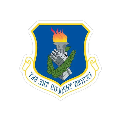 108th Air Refueling Wing (U.S. Air Force) REVERSE PRINT Transparent Die-Cut STICKER 4 Inch Die-Cut Transparent - The Sticker Space