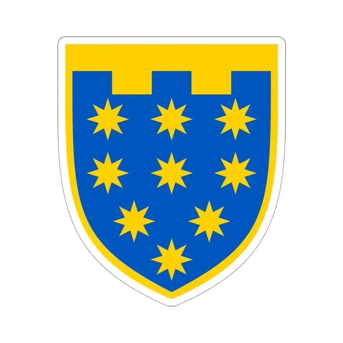 108th Detached Territorial Defense Brigade (Ukraine) STICKER Vinyl Die-Cut Decal 3 Inch - The Sticker Space