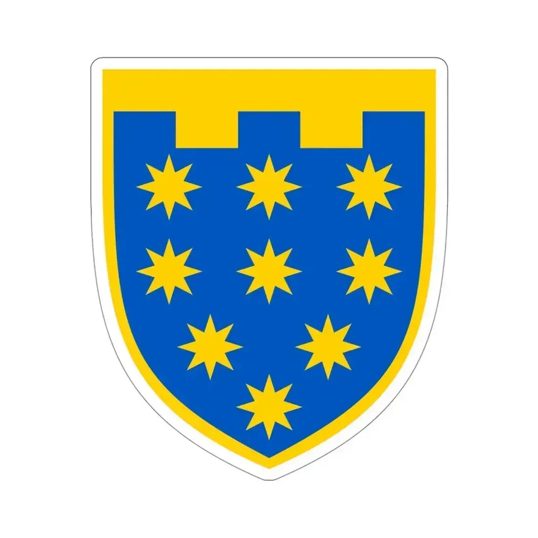 108th Detached Territorial Defense Brigade (Ukraine) STICKER Vinyl Die-Cut Decal 4 Inch - The Sticker Space