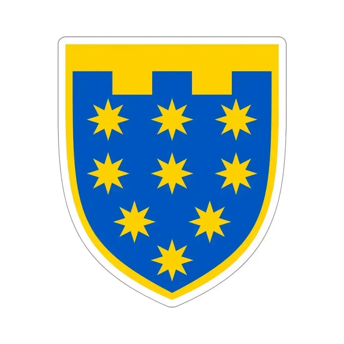 108th Detached Territorial Defense Brigade (Ukraine) STICKER Vinyl Die-Cut Decal 5 Inch - The Sticker Space